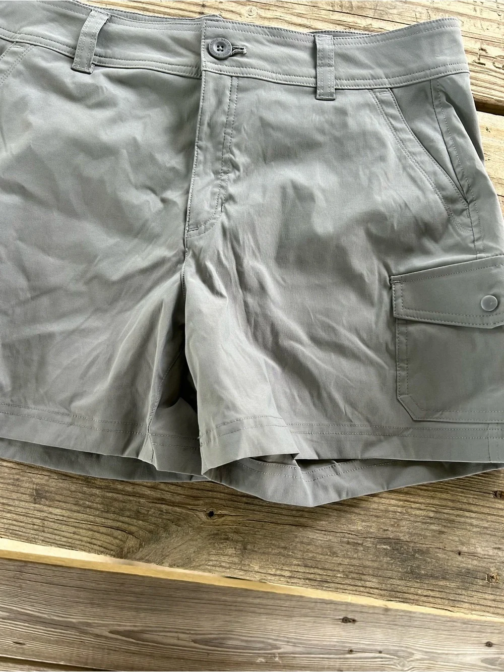Eddie Bauer Gray Cargo Shorts